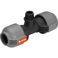 GARDENA 02786-20 T-piece 25mm 1/2" Easy Quick-Connect Sprinkler Ad...