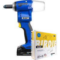 Birdie 18v Cordless Brushless Riveter Tool 1 x 2ah Li ion Battery Charger No Case