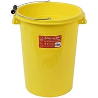 Red Gorilla Bin Plasterers Mixing Bucket 30l Yellow