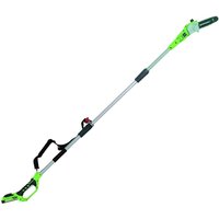 Greenworks G24PS 24v Cordless Telescopic Pole Tree Pruner 1 x 2ah Li-ion Battery Charger