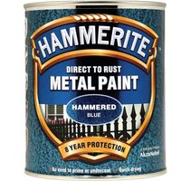 Hammerite Direct to Rust Hammered Blue 750ml 5092938