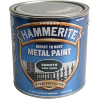 Hammerite Smooth Finish Metal Paint Dark Green 2500ml