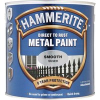 Hammerite Smooth Finish Metal Paint Silver 2500ml