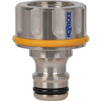 Hozelock Pro Metal Threaded Tap Hose Pipe Connector 21mm
