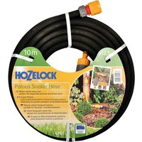 Hozelock Porous Soaker Hose Pipe with Connector 1/2" / 12.5mm 10m Black