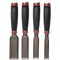 4 Piece Heavy Duty Bevel Edge Wood Chisel Set