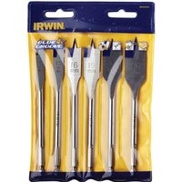 6 Piece 4X Groove Flat Wood Drill Bit Set