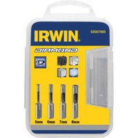 4 Piece Diamond Tipped Drill Bit Set