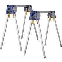 2 Piece Metal Sawhorses Set