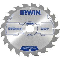 Irwin IRWIN® Construction Circular Saw Blade 210 x 30mm x 20T ATB 1897203