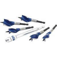 5 Piece 6X Groove Stubby Wood Bit Set