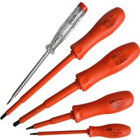 5 Piece Insulated Screwdriver Set Circuit Tester