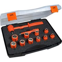 12 Piece 1 2" Drive Insulated Bi Hexagon Socket Set 1 2"