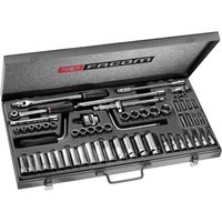 J.451EP 58 Piece 3 8" Drive Socket Bit Set Metric