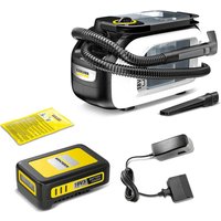 Karcher SE 3-18 18v Cordless Carpet & Upholstery Spot Cleaner White 1 x 2.5ah Li-ion Battery Charger