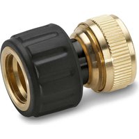 Brass Aqua Stop Hose Connector 1 2" 12.5mm Pack 1