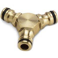 Brass 3 Way Hose Coupling Connector