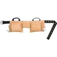 Heavy Duty 12 Pocket Leather Tool Pouch