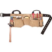 Carpenters Split Grain Leather Tool Apron Pouch