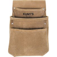 3 Pocket Split Grain Leather Drywall Pouch