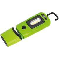 Sealey Rechargeable 360° Inspection Lamp 2W Cob + 1W Led Li-ion Green Sealey Rechargeable 360° Inspection Lamp 2W Cob + 1W Led Li-ion Green