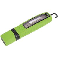 Sealey Rechargeable 360° Inspection Lamp 3w 10 LED Li-ion Green Sealey Rechargeable 360° Inspection Lamp 3w 10 LED Li-ion Green