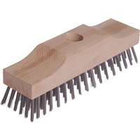 Stiff Wire Bristle Broom Head 9"