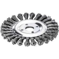0.5 Steel Wire Knot Wheel Brush 125mm 22.2mm Bore