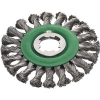 X Lock Non Sparking Stainless Steel Knotted Wire Wheel 125mm X Lock