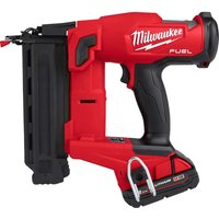 Milwaukee M18 FN18GS Fuel 18v Cordless Brushless 18 Gauge Finish Nail Gun 2 x 2ah Li-ion Battery Charger Case