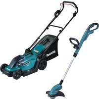 18v LXT Cordless Rotary Lawnmower Grass Trimmer Kit