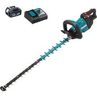 DUH751 18v LXT Cordless Brushless Hedge Trimmer 750mm 1 x 5ah Li ion Battery Charger