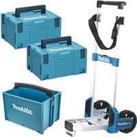 2 Piece 8 MakPac Connector Stackable Power Tool Case Set Case Trolley Tote