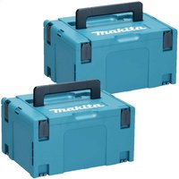 2 Piece 8 Type 3 MakPac Connector Stackable Power Tool Case Set