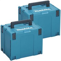 2 Piece 6 Type 4 MakPac Connector Stackable Power Tool Case Set
