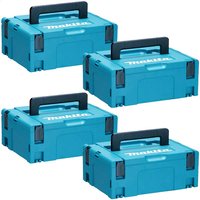 4 Piece 0 Type 2 MakPac Connector Stackable Power Tool Case Set