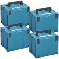 4 Piece 6 Type 4 MakPac Connector Stackable Power Tool Case Set