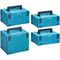 4 Piece MakPac Connector Stackable Power Tool Case Set