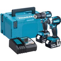 DLX2460TJ 18v LXT Cordless Brushless Combi Drill Impact Driver Kit