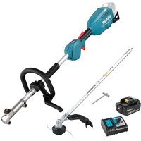DUX18 18v LXT Cordless Brushless Split Shaft Garden Tool Set 1 x 5ah Li ion Battery Charger