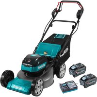 LM001G 40v Max XGT Cordless Brushless Lawnmower 480mm 2 x 5ah Li ion Battery Charger