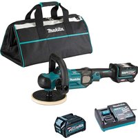 PV001G 40v Max XGT Cordless Brushless Polisher 180mm 2 x 2.5ah Li ion Battery Charger Bag