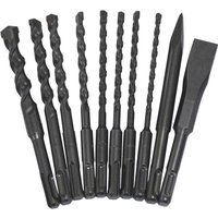 10 Piece SDS Plus Drill Bit Chisel Set