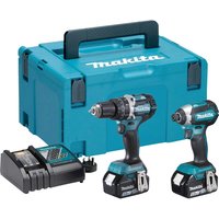 DLX2180TJ 18v LXT Cordless Brushless Combi Drill Impact Driver Kit