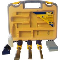 3 Piece Bevel Edge Chisel Set Sharpening Kit
