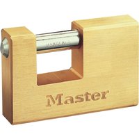 Master Lock Rectangular 63mm Solid Brass Body Shutter Padlock 606EURD