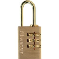 Master Lock Brass Finish 20mm 3-Digit Combination Padlock 620EURD