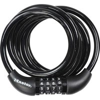 Master Lock Self Coiling Combination Cable Lock 8mm 1800mm