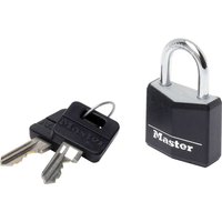Master Lock Aluminium Black Vinyl Cover 30mm Padlock 4-Pin 9130EURDBLK