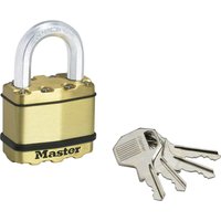 Masterlock Excell Brass Finish Padlock 50mm Standard